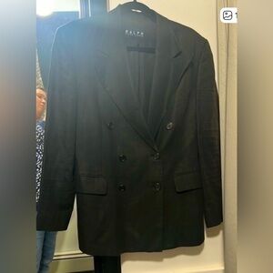 Ralph Lauren size 8 button up black jacket